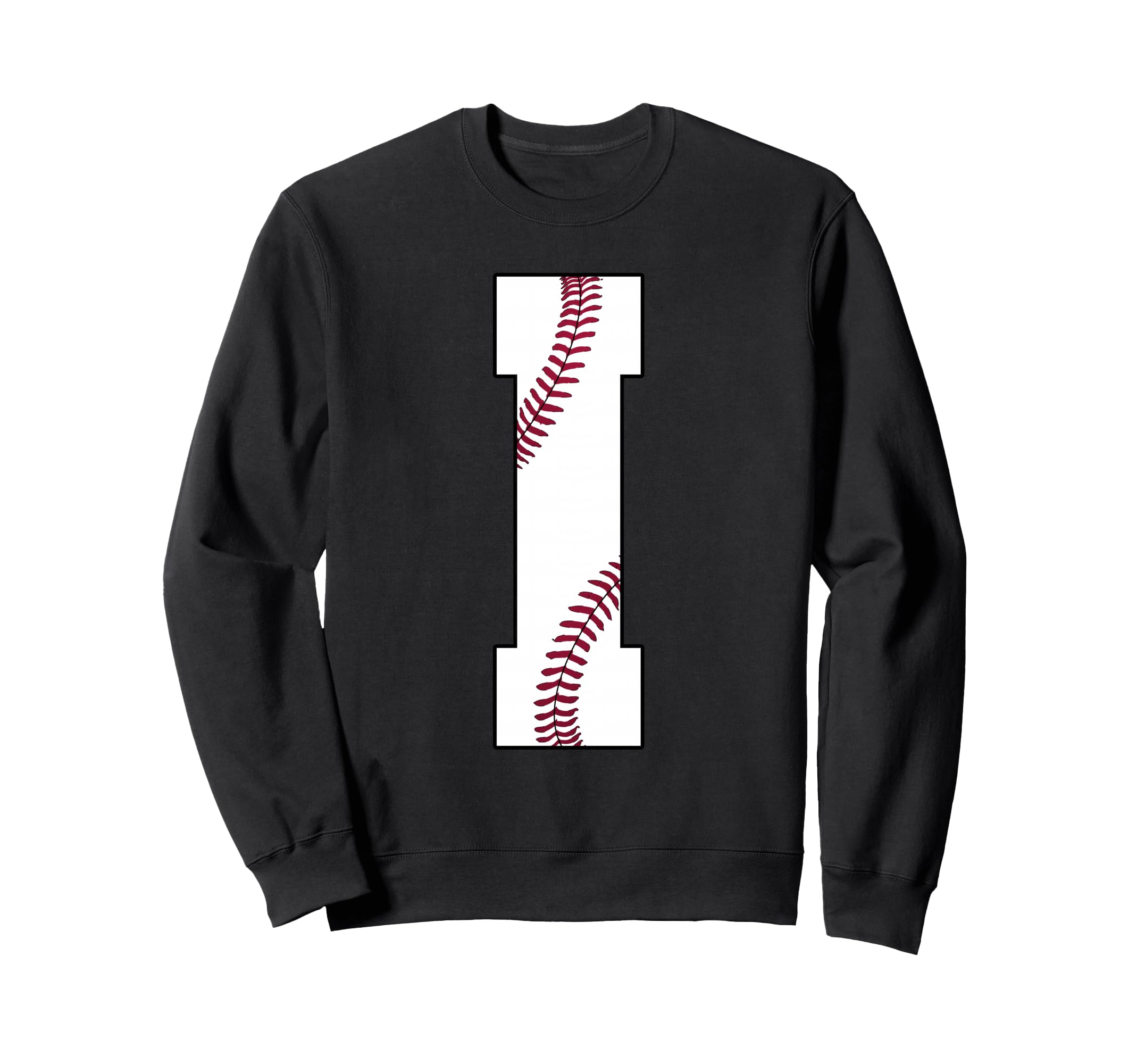 I Baseball Initial Personalized Sweatshirt - Custom Art Print Men Women - T-Shirt, Sweatshirt, Hoodie