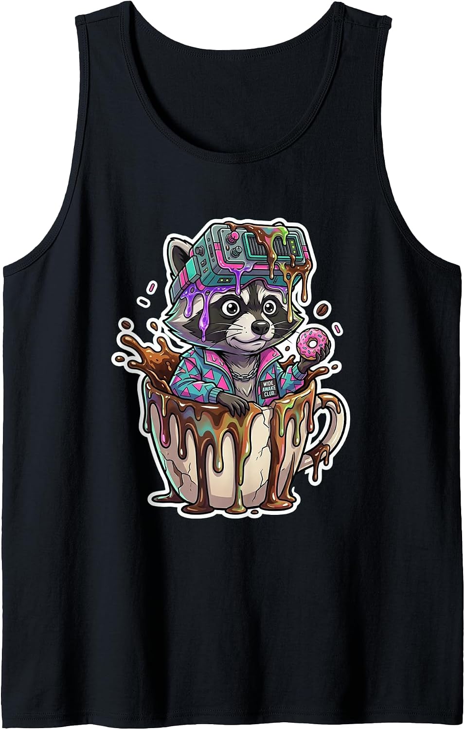 Caffeine Crave Raccoon Coffee Merch - Adult & Kids T-Shirts, Sweatshirts & Hoodies apparel design preview 1