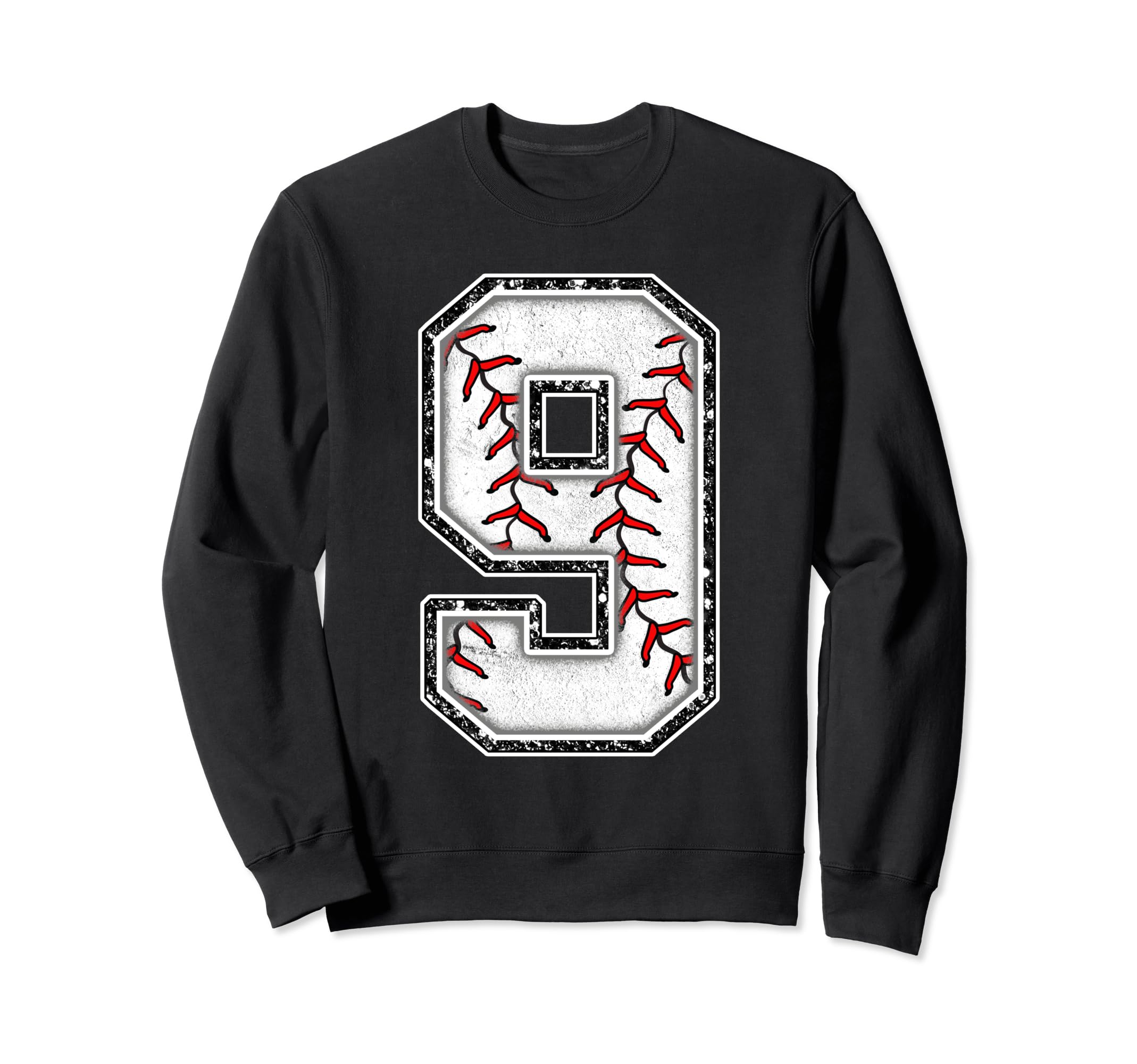 9 Years Old Birthday Baseball Sweatshirt - Casual Everyday Wear Men Women - T-Shirt, Sweatshirt, Hoodie