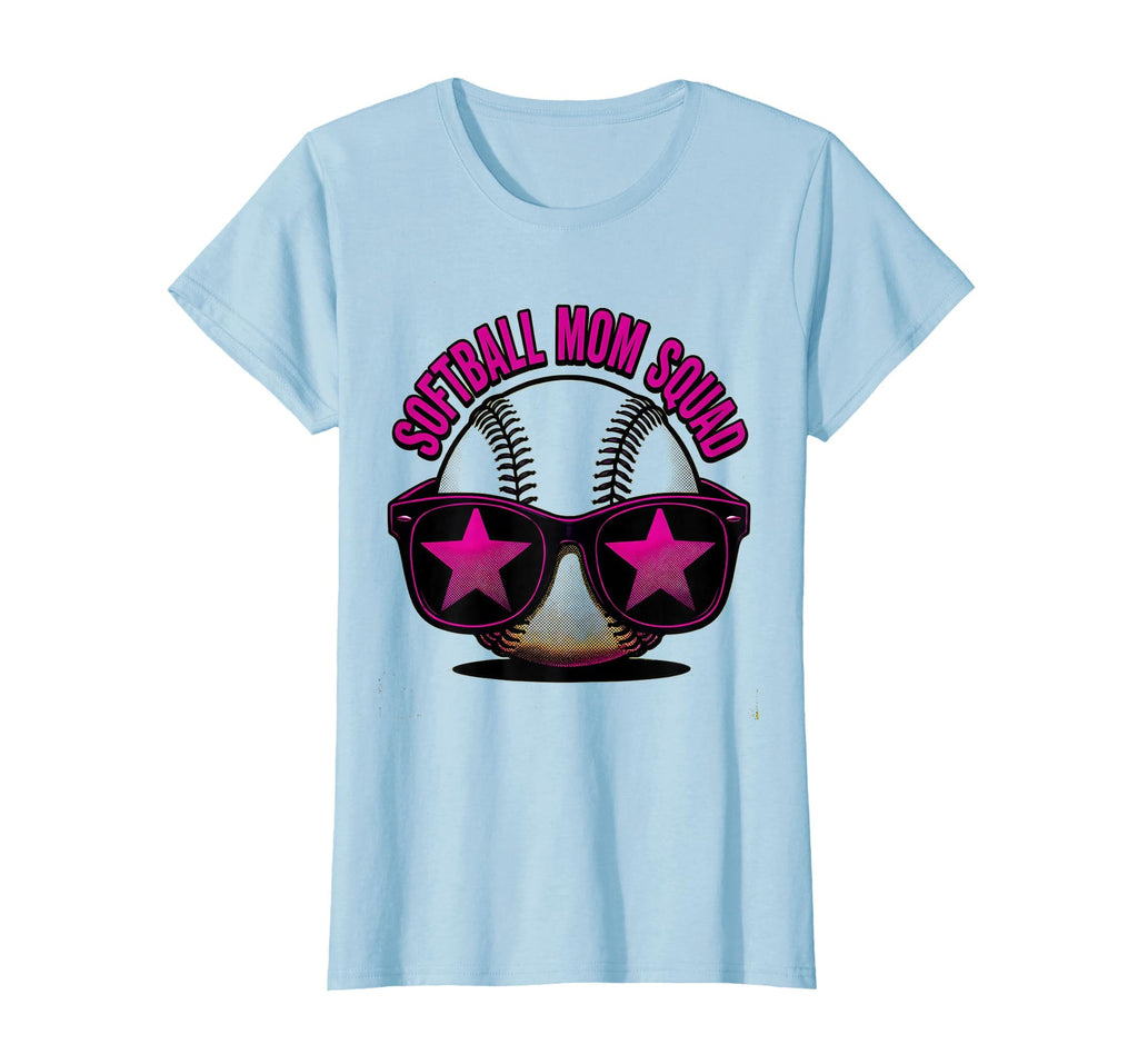 Softball Mom Squad Proud Baseball Mom T-Shirt - Unique Graphic Unisex - T-Shirt, Sweatshirt, Hoodie