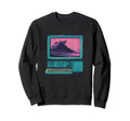 Vaperwave Aesthetic Glitch Anime Sweatshirt - Trendy Graphic Men Women - T-Shirt, Sweatshirt, Hoodie