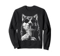 Husky Drinking Iced Coffee Funny Sweatshirt - Casual Everyday Wear Unisex - T-Shirt, Sweatshirt, Hoodie