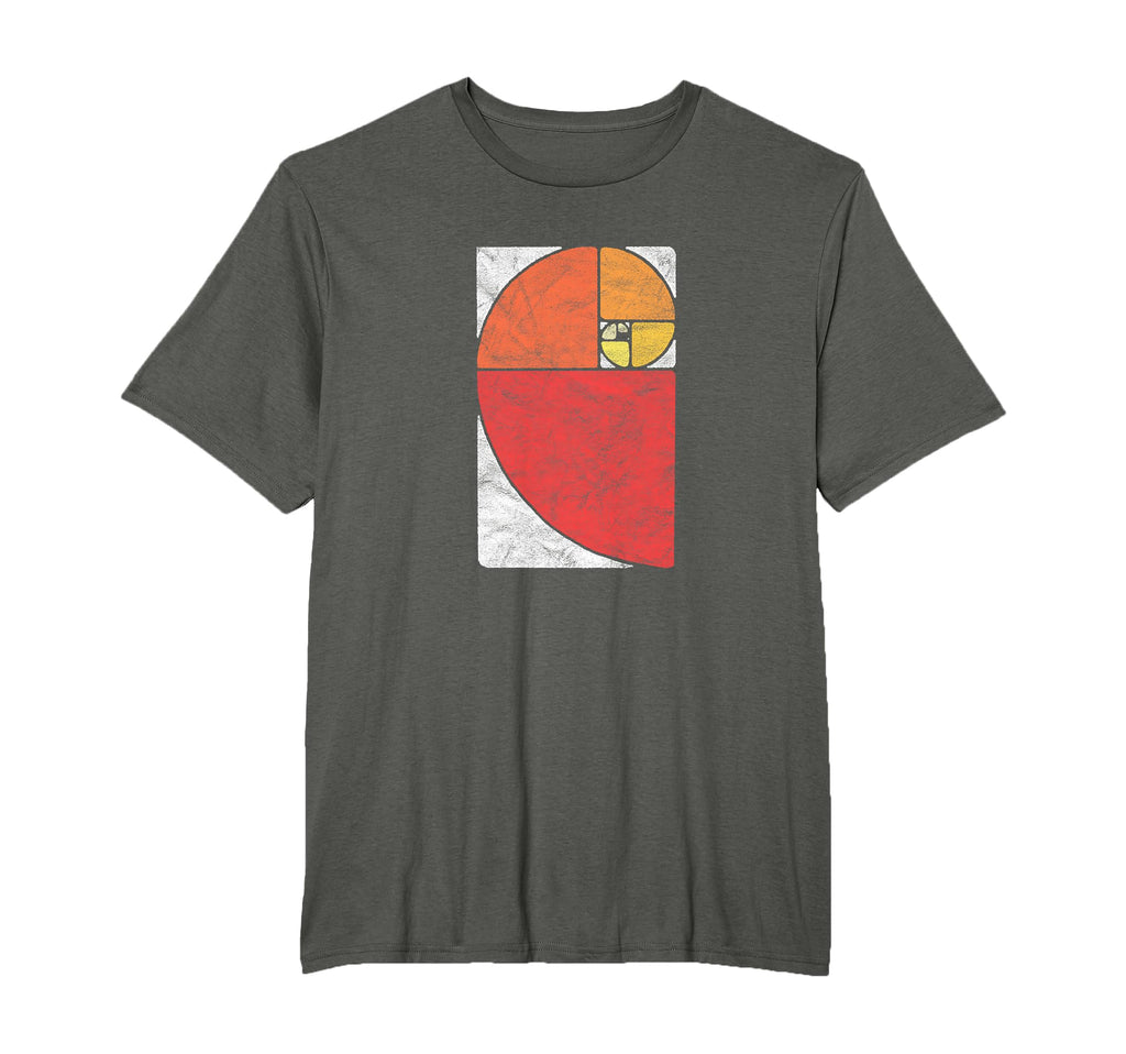 Fibonacci Sequence Golden Ratio Spiral T-Shirt - Custom Art Print Unisex - T-Shirt, Sweatshirt, Hoodie