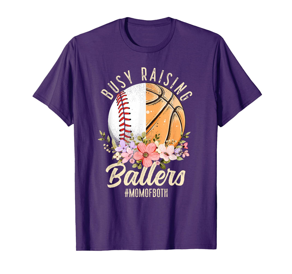 Baseball Basketball Mom Both Busy T-Shirt - Unique Graphic Men Women - T-Shirt, Sweatshirt, Hoodie