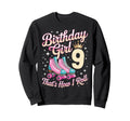 Birthday 9 Roller Skating 9Th Birthday Sweatshirt - Unique Graphic Unisex - T-Shirt, Sweatshirt, Hoodie