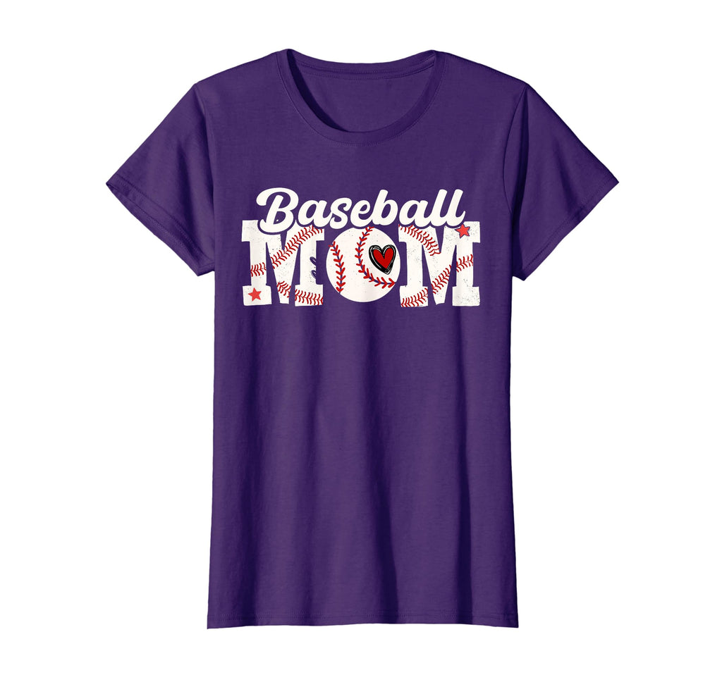 Baseball Mom Mama Mothers Day Funny T-Shirt - Novelty Apparel for Adults - T-Shirt, Sweatshirt, Hoodie