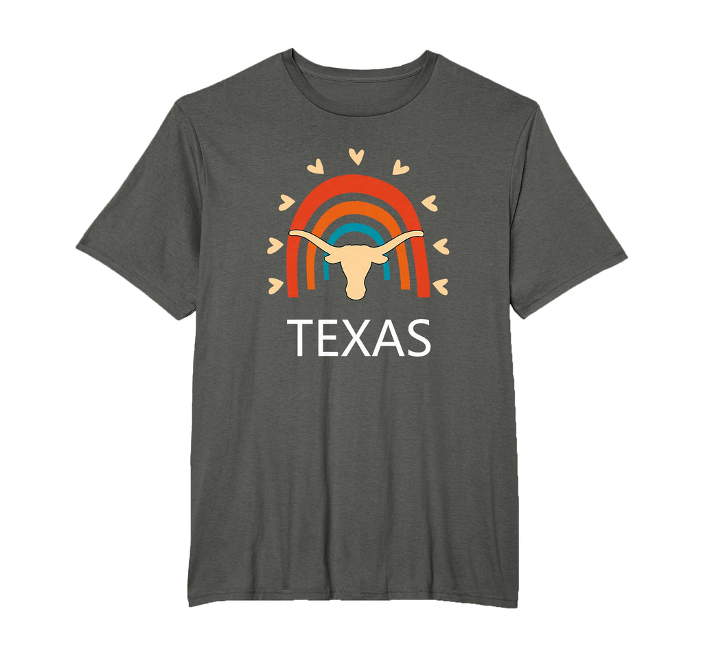 Texas Longhorn Cow Rainbow T-Shirt - Streetwear Style for Adults - T-Shirt, Sweatshirt, Hoodie
