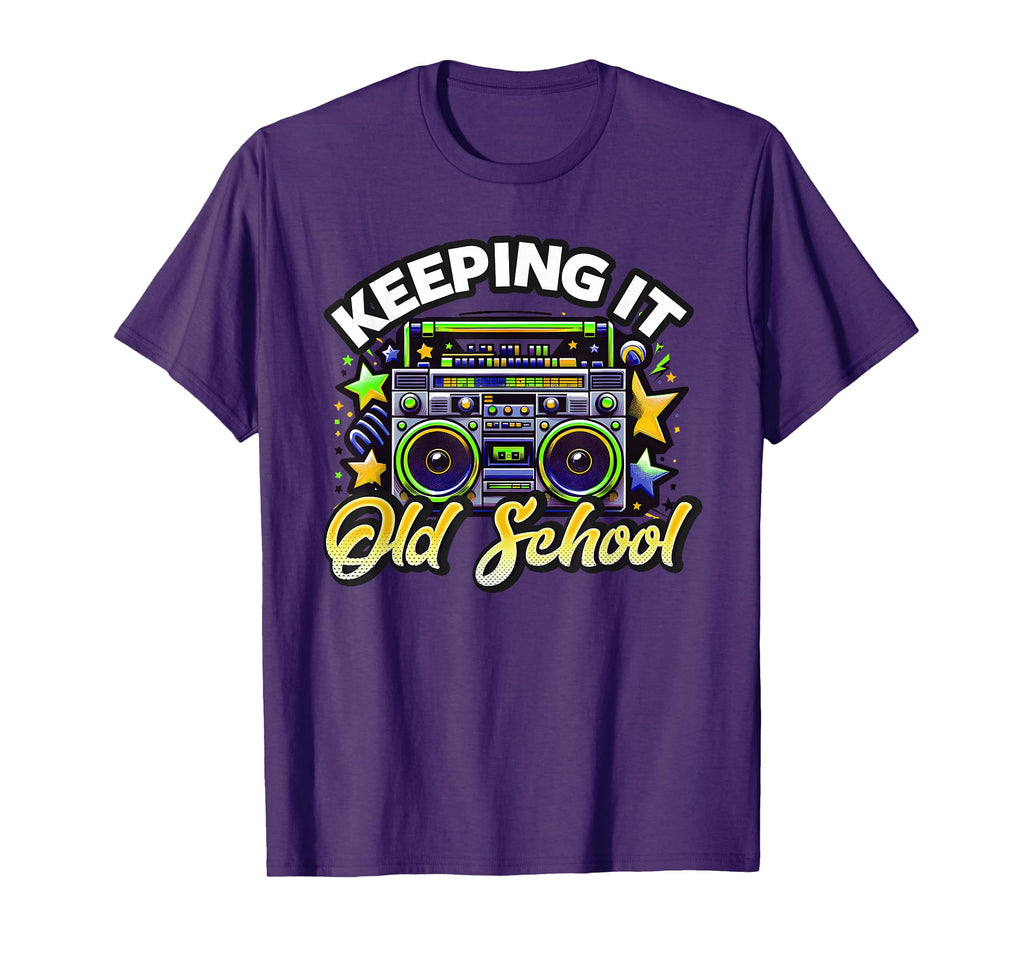 Old School 80S Boombox Hip Hop And R B T-Shirt - Fun Novelty Design Unisex - T-Shirt, Sweatshirt, Hoodie
