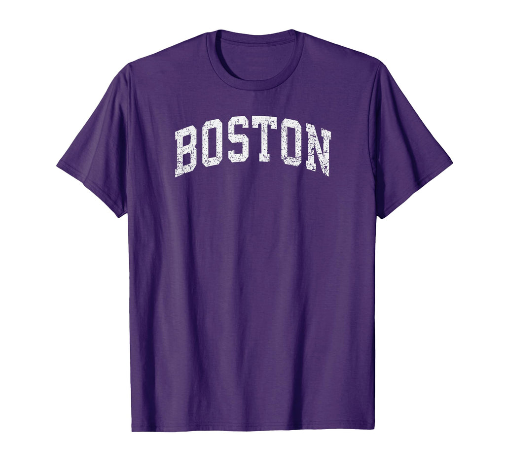 Distressed Boston Basic College T-Shirt - Streetwear Style Men Women - T-Shirt, Sweatshirt, Hoodie