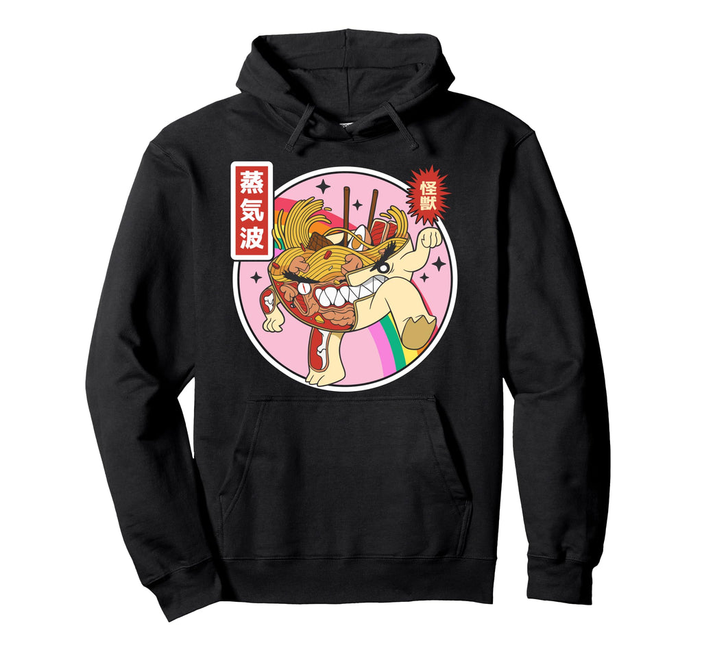 Angry Ramen Bowl X Ray Rainbow Japan Otaku Hoodie - Unique Graphic Unisex - T-Shirt, Sweatshirt, Hoodie
