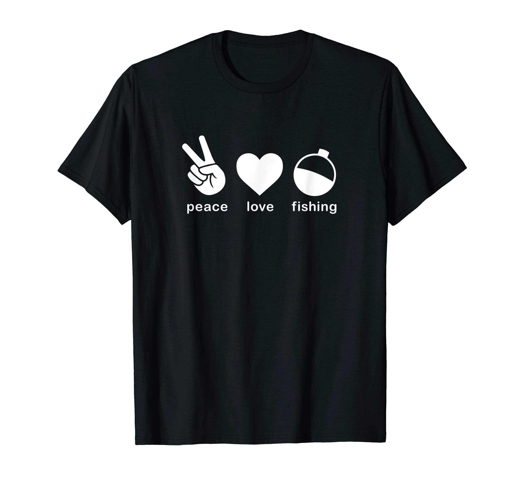 Peace Love Fishing T-Shirt - Aesthetic Graphic for Adults - T-Shirt, Sweatshirt, Hoodie