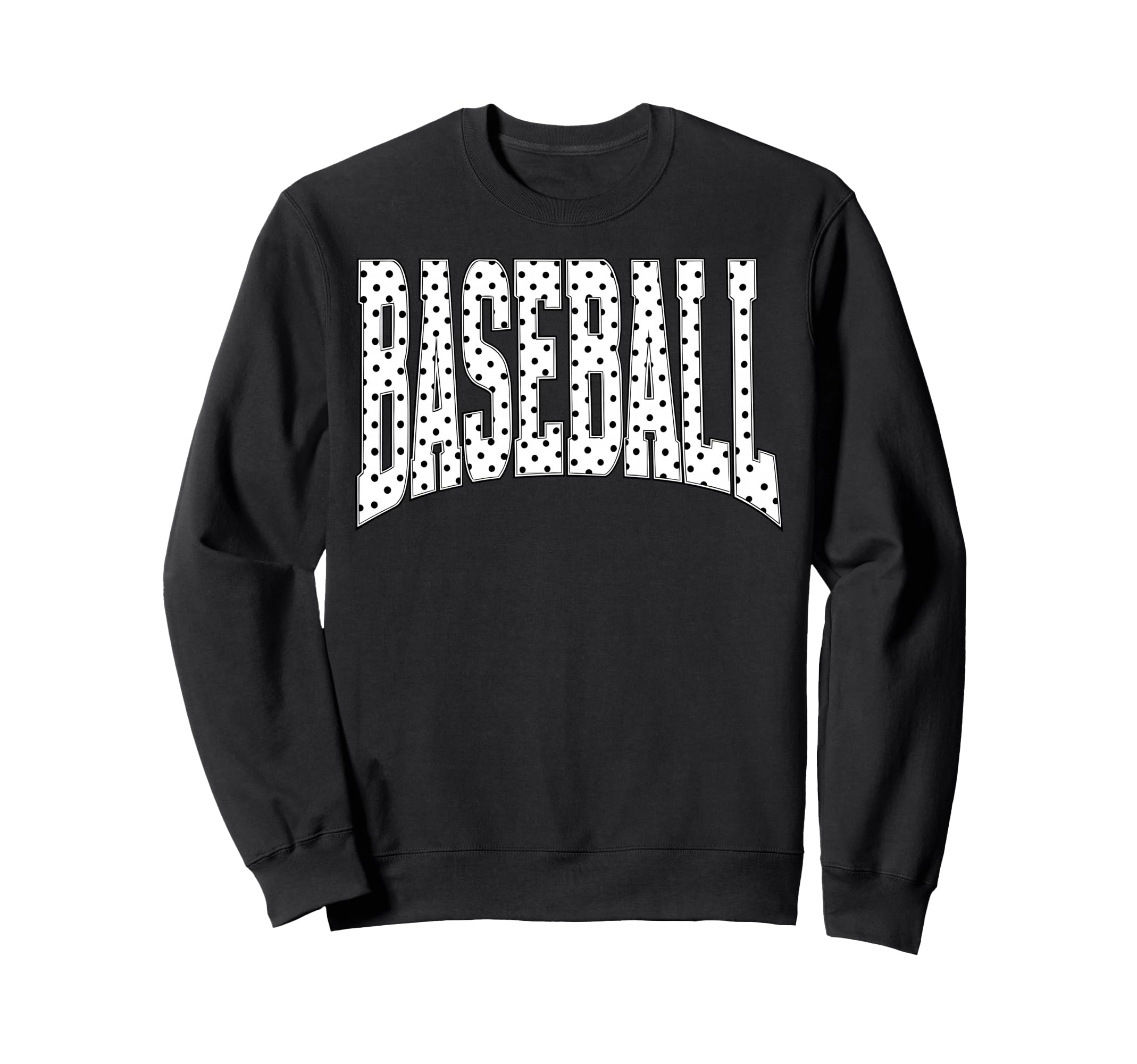 Baseball Polka Dot Team Spirit Sweatshirt - Custom Art Print for Adults - T-Shirt, Sweatshirt, Hoodie