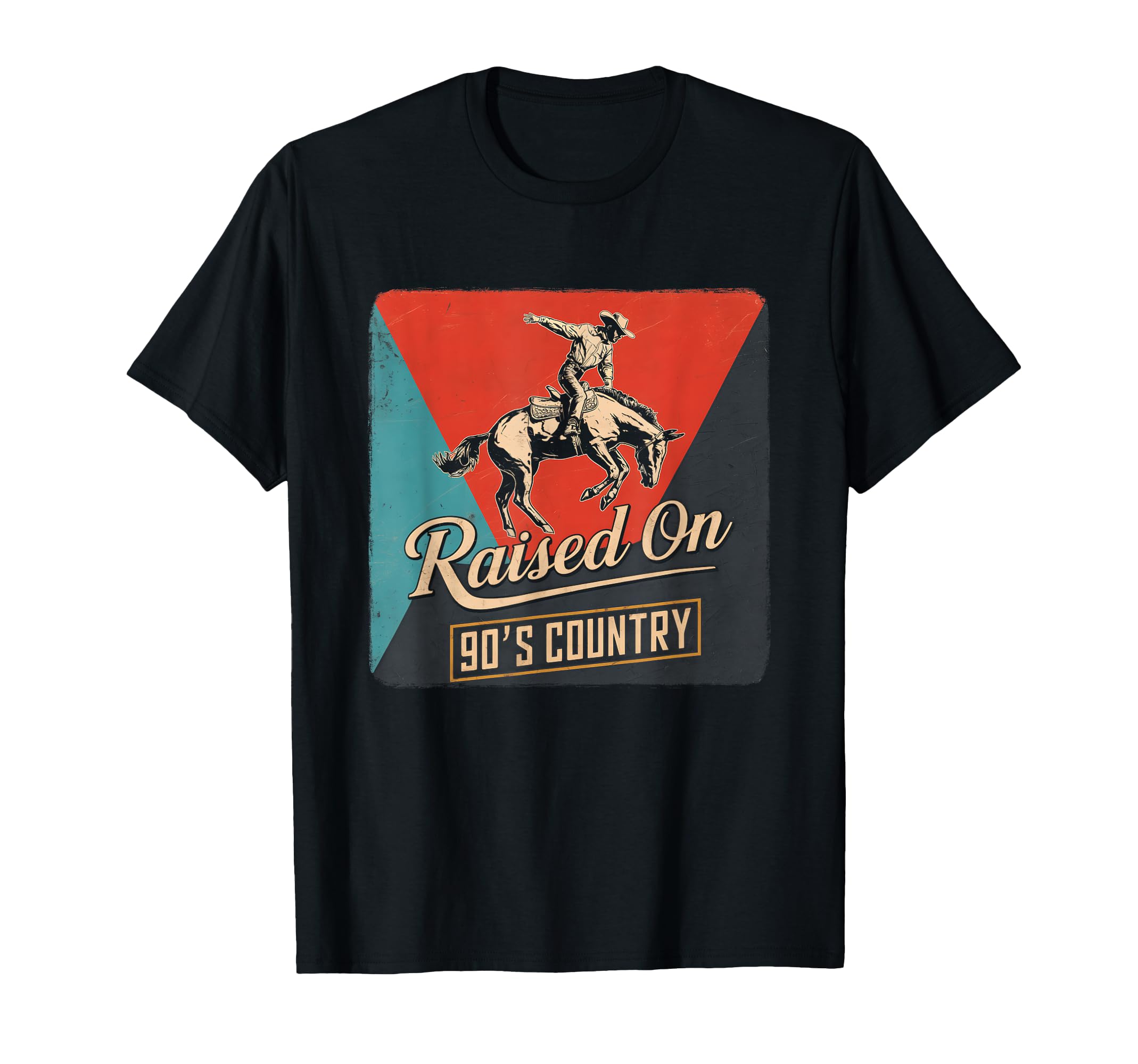 Raised 90S Country Music Western Cowgirl T-Shirt - Unique Graphic Unisex - T-Shirt, Sweatshirt, Hoodie