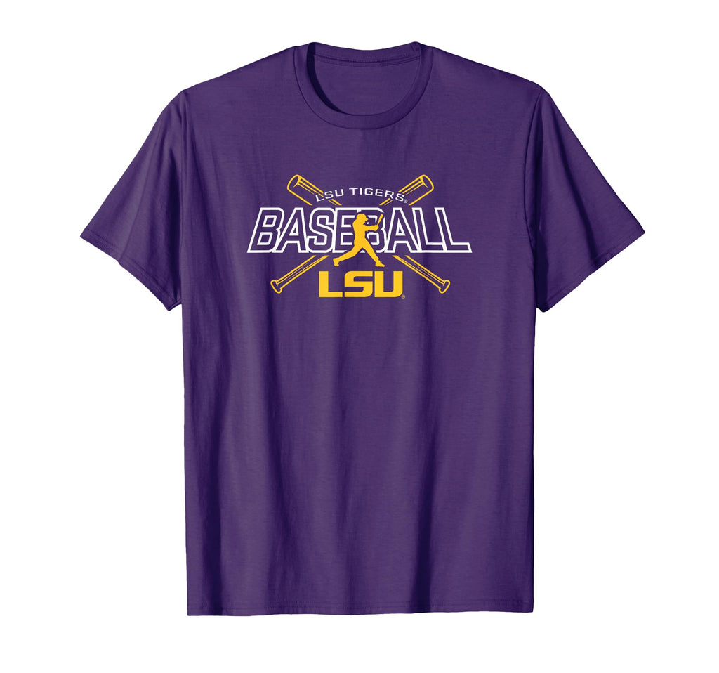 Lsu Tigers Baseball Hitter Purple T-Shirt - Graphic Print Men Women - T-Shirt, Sweatshirt, Hoodie