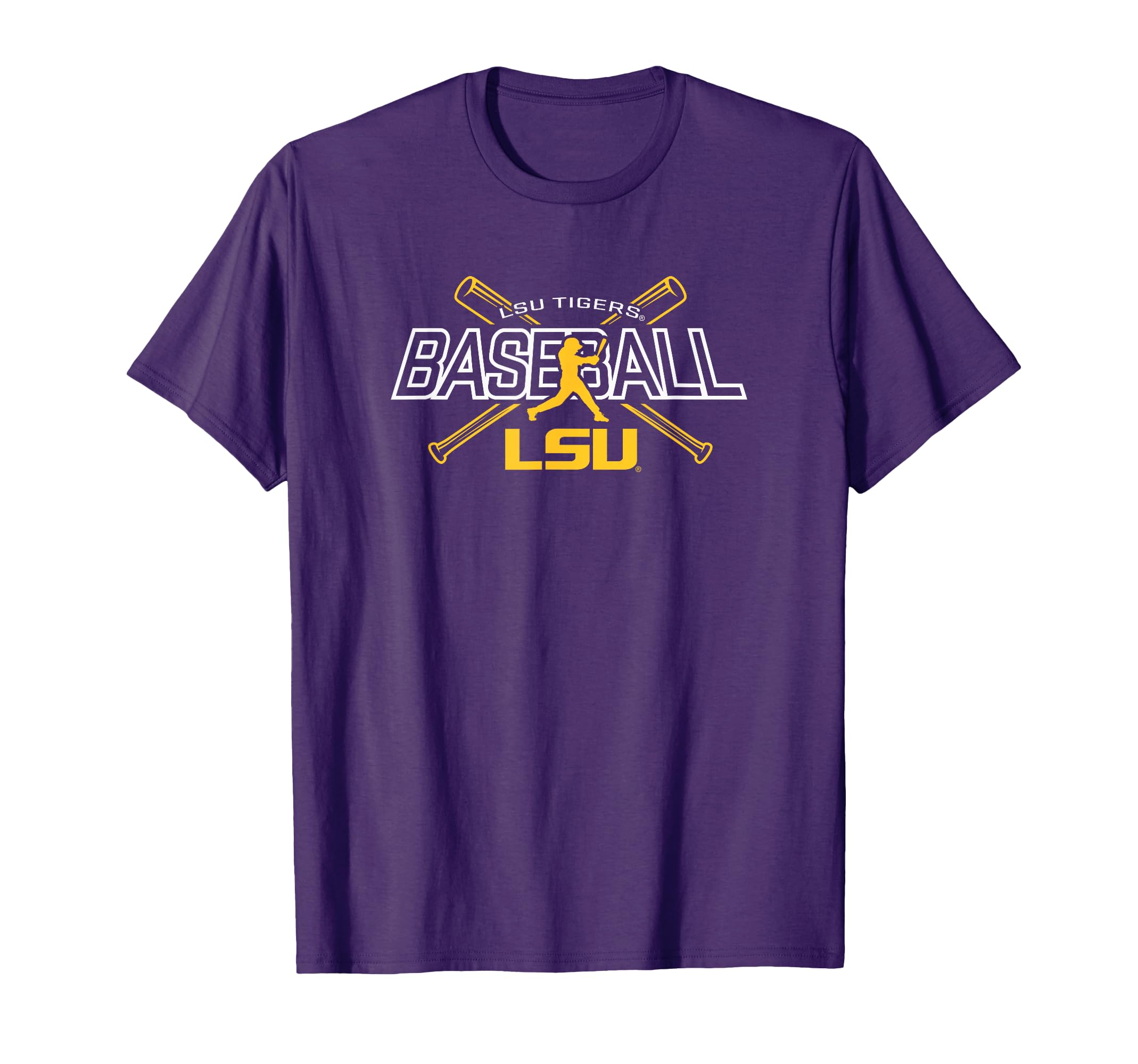 Lsu Tigers Baseball Hitter Purple T-Shirt - Graphic Print Men Women - T-Shirt, Sweatshirt, Hoodie