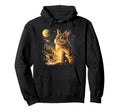 Howling Bunny To Moon 90S Funny Rabbit Hoodie - Unique Graphic Men Women - T-Shirt, Sweatshirt, Hoodie