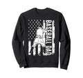 Baseball Dad Patriotic Player Pride Sweatshirt - Novelty Apparel Men Women - T-Shirt, Sweatshirt, Hoodie
