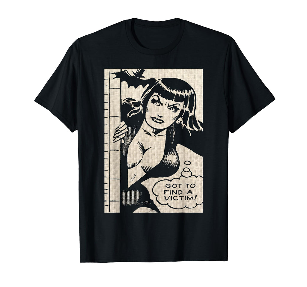 Vampire Bat Vampire Pin Up T-Shirt - Casual Everyday Wear for Adults - T-Shirt, Sweatshirt, Hoodie