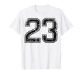 Black Sports Team Number 23 T-Shirt - Aesthetic Graphic for Adults - T-Shirt, Sweatshirt, Hoodie