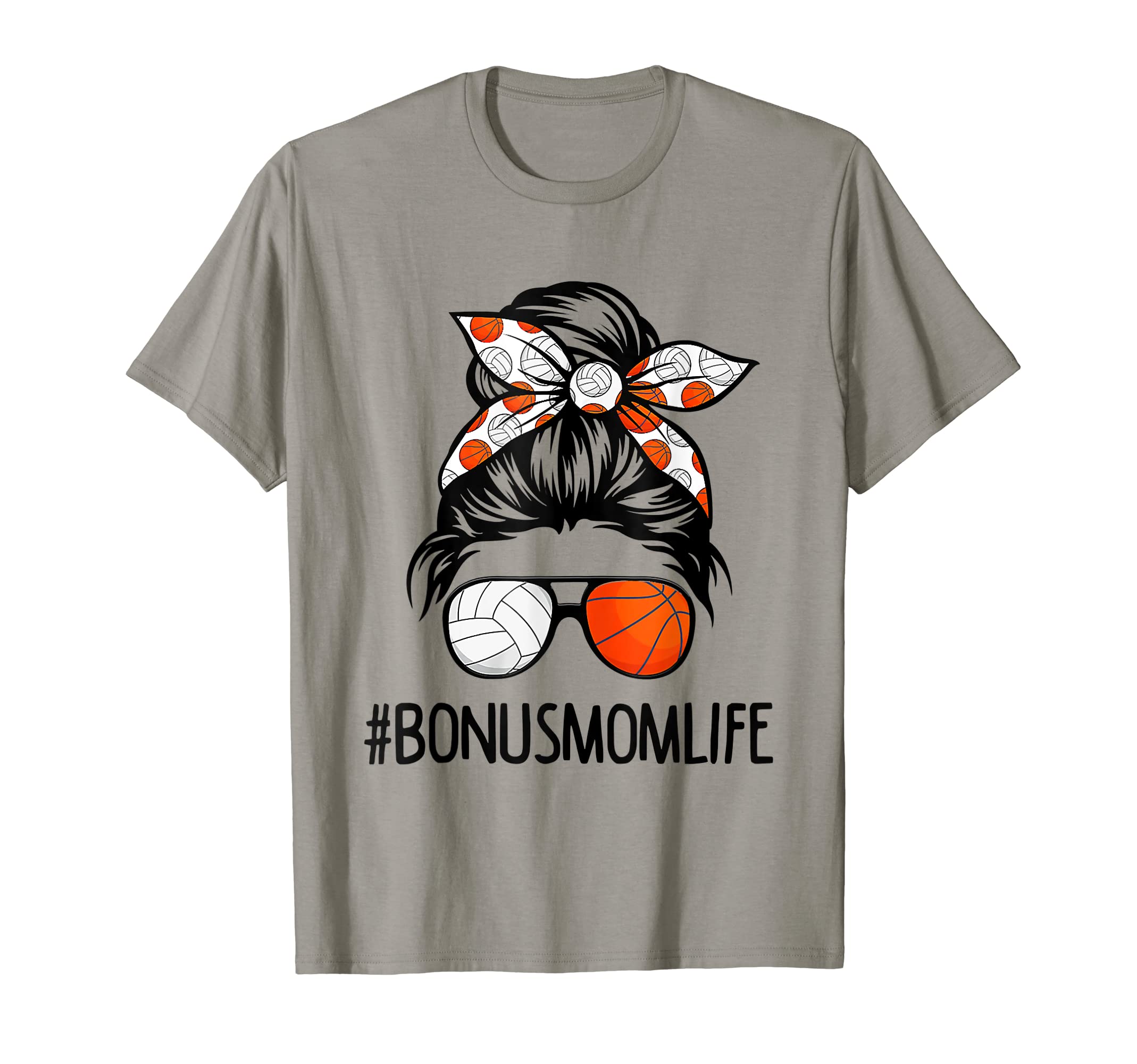 Bonus Mom Life Volleyball Baseball T-Shirt - Trendy Graphic Men Women - T-Shirt, Sweatshirt, Hoodie