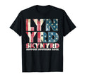 Lynyrd Skynyrd Flag Logo Us Stars T-Shirt - Aesthetic Graphic Men Women - T-Shirt, Sweatshirt, Hoodie