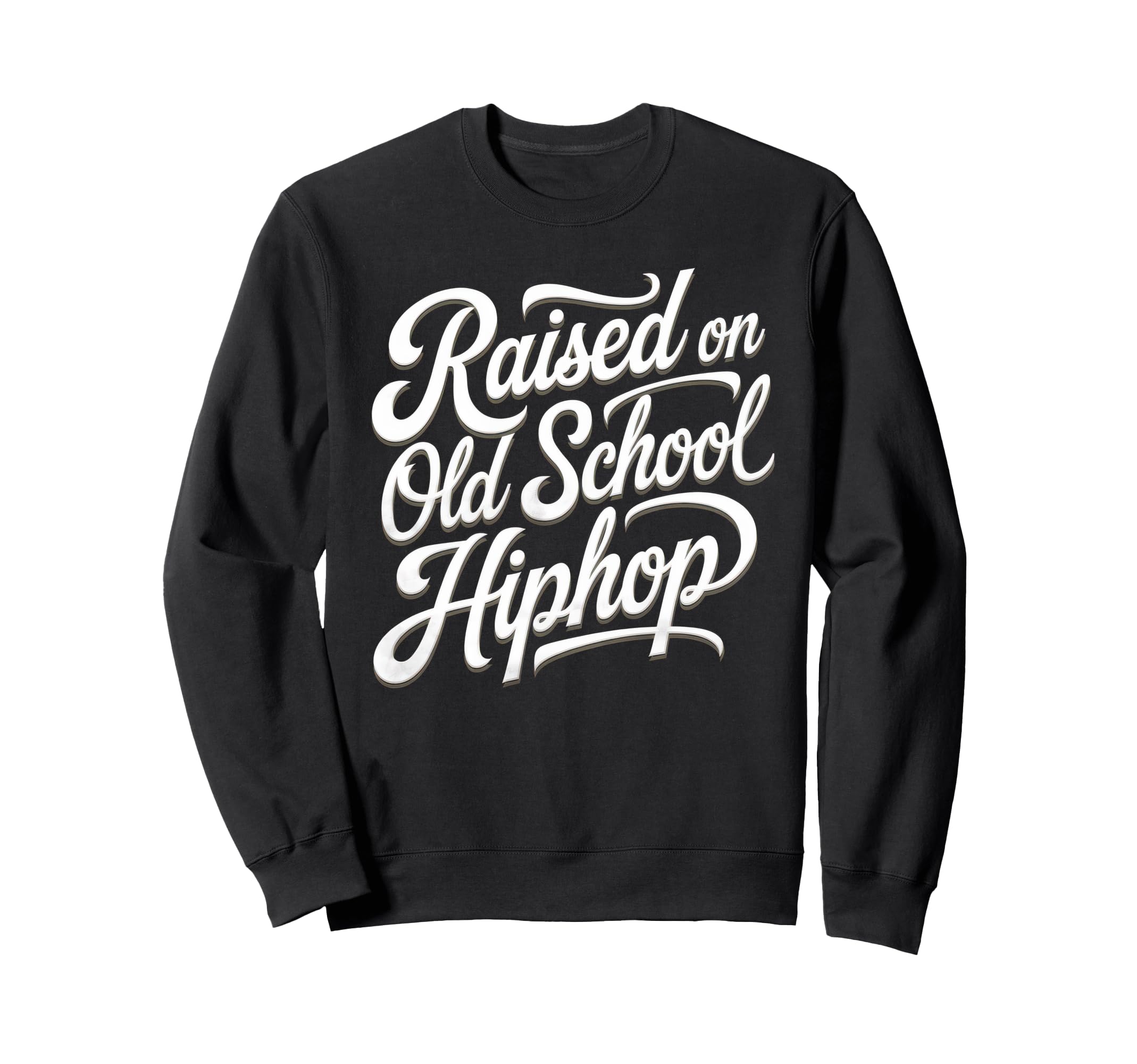Raised Old School Hip Hop Cassette Sweatshirt - Minimalist Print Men Women - T-Shirt, Sweatshirt, Hoodie