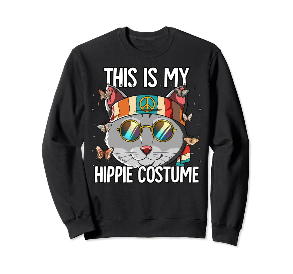 60S 70S Costume This Is My Hippie Sweatshirt - Minimalist Print Men Women - T-Shirt, Sweatshirt, Hoodie