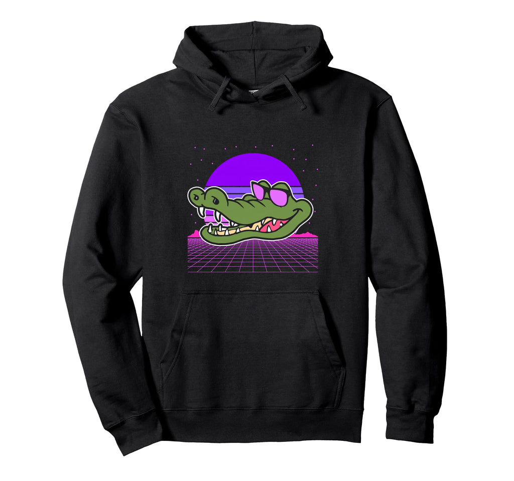 Aesthetic Vaporwave Outfits Crocodile Hoodie - Fun Novelty Design Unisex - T-Shirt, Sweatshirt, Hoodie