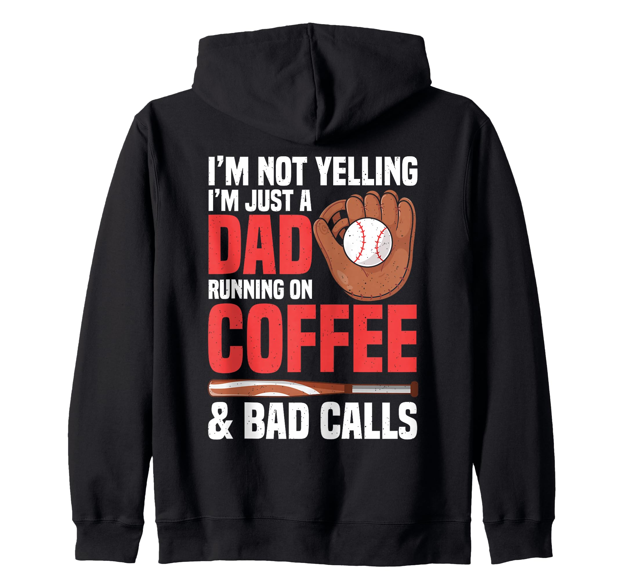 Baseball Dad Designs Coffee Lover Hoodie - Novelty Apparel Men Women - T-Shirt, Sweatshirt, Hoodie