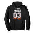 Proud Mom Baseball Player Number 3 Hoodie - Aesthetic Graphic Men Women - T-Shirt, Sweatshirt, Hoodie