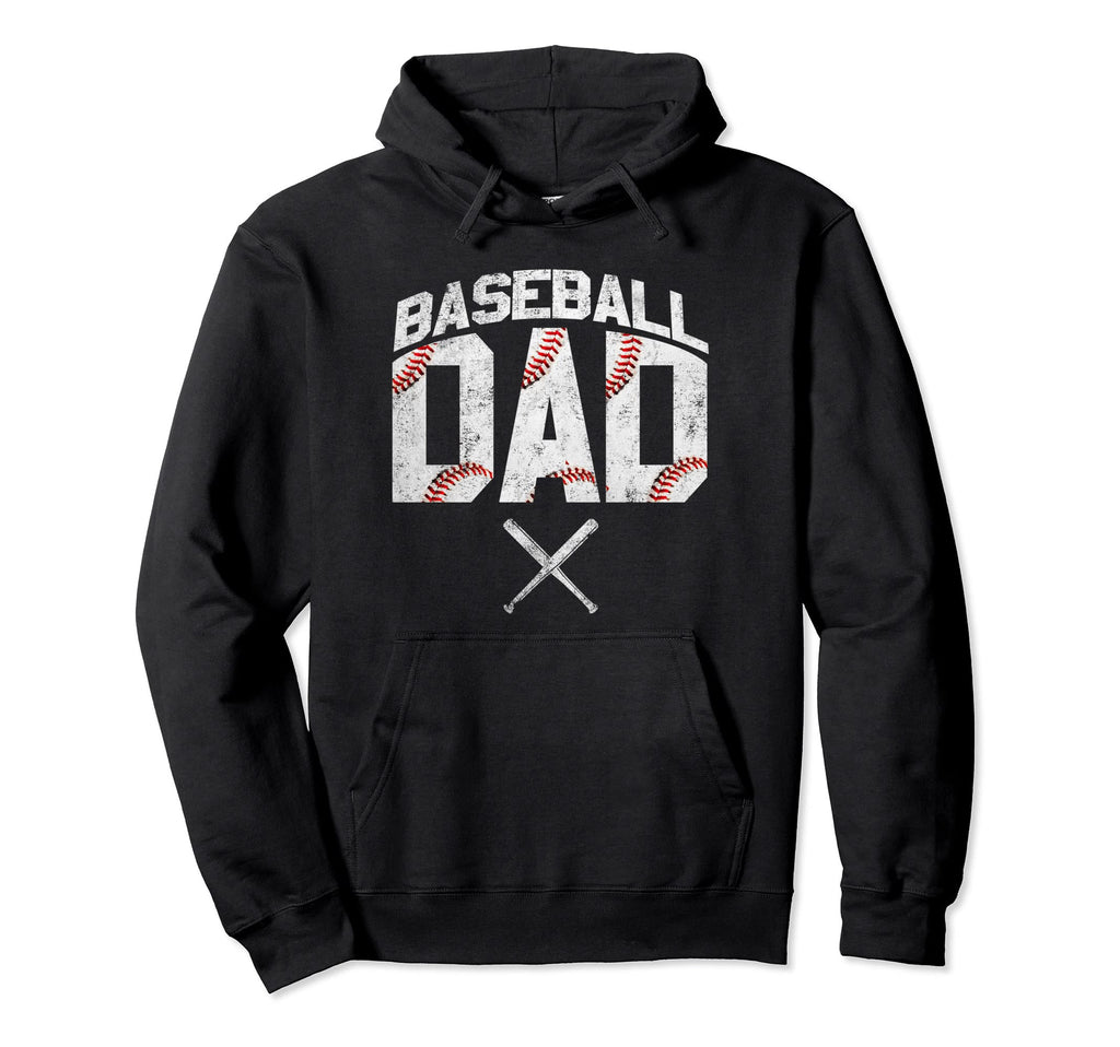 Baseball Dad Fathers Day Base Ball Lover Hoodie - Unique Graphic Men Women - T-Shirt, Sweatshirt, Hoodie