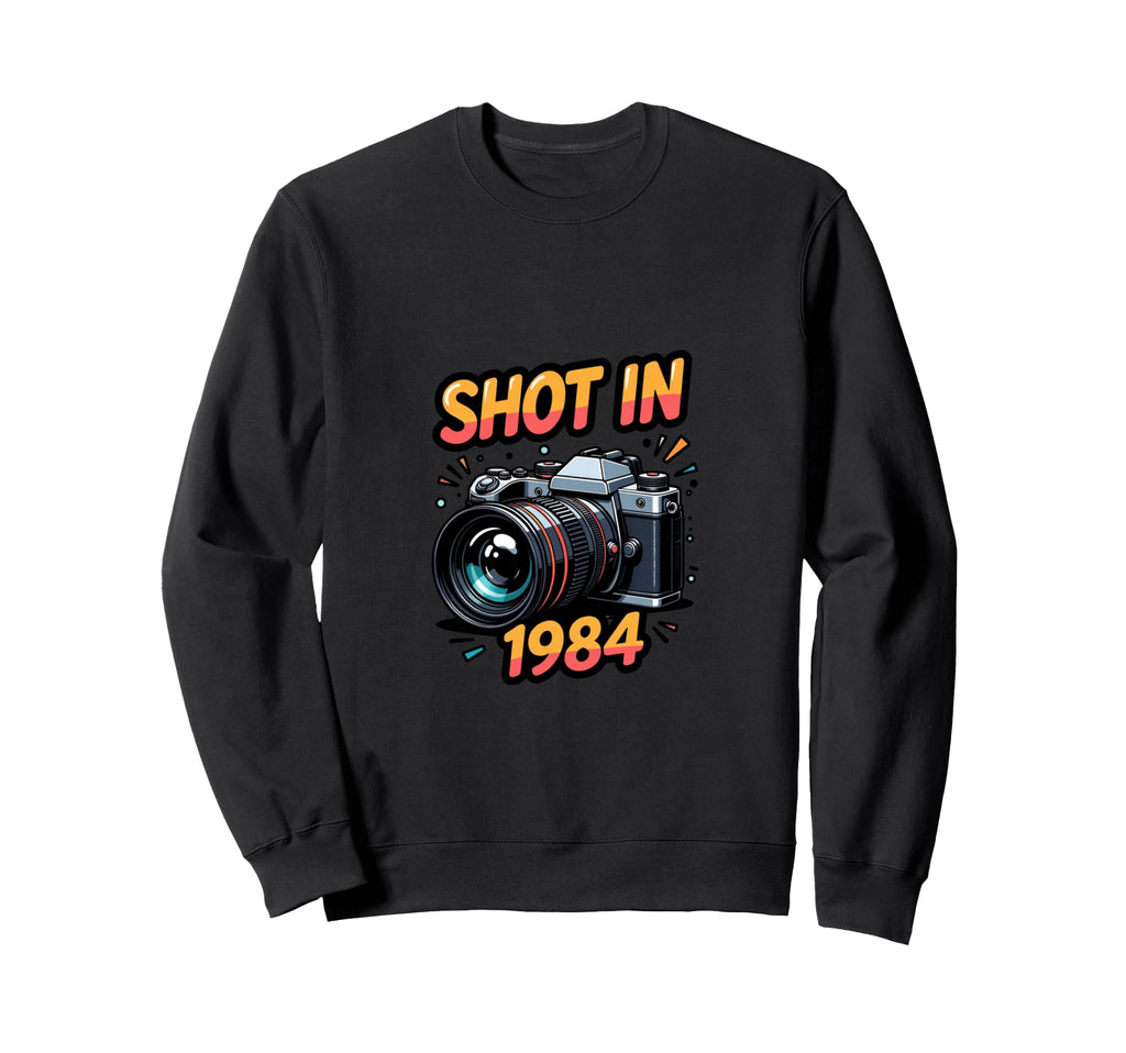 Photographer 1984 Camera Lover Photo Sweatshirt - Graphic Print for Adults - T-Shirt, Sweatshirt, Hoodie