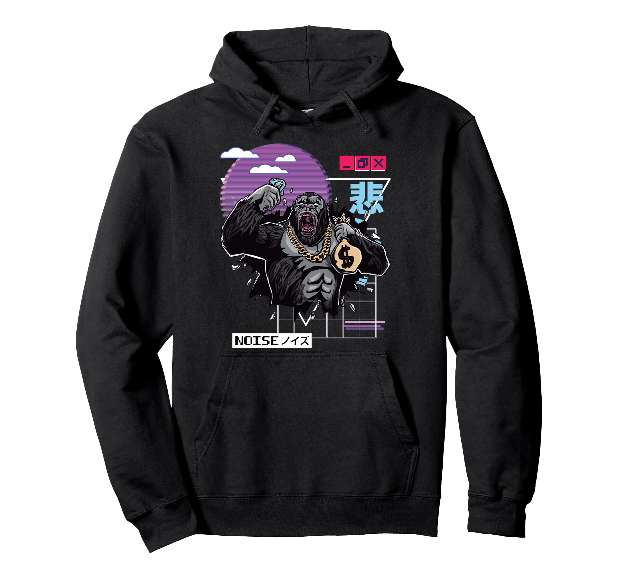 Vaporwave Kawaii Aesthetic Japanese Hoodie - Minimalist Print Men Women - T-Shirt, Sweatshirt, Hoodie