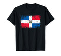 Dominican Republic Flag Distressed T-Shirt - Streetwear Style Men Women - T-Shirt, Sweatshirt, Hoodie