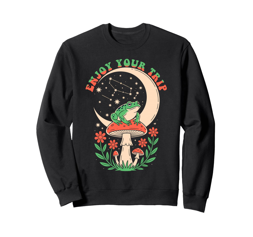 Enjoy Mushrooms Trip Sweatshirt - Casual Everyday Wear for Adults - T-Shirt, Sweatshirt, Hoodie