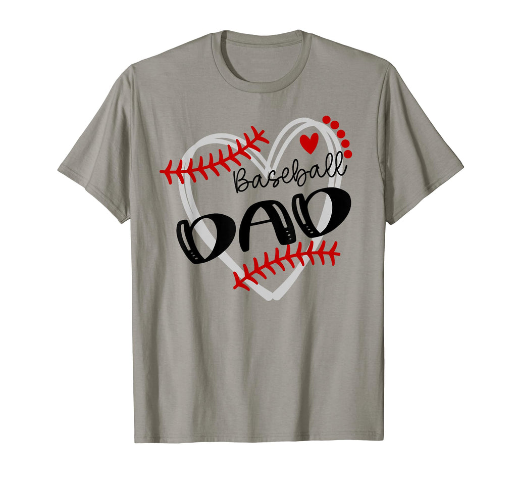 Personalized Baseball Heart Dad Baseball T-Shirt - Graphic Print for Adults - T-Shirt, Sweatshirt, Hoodie