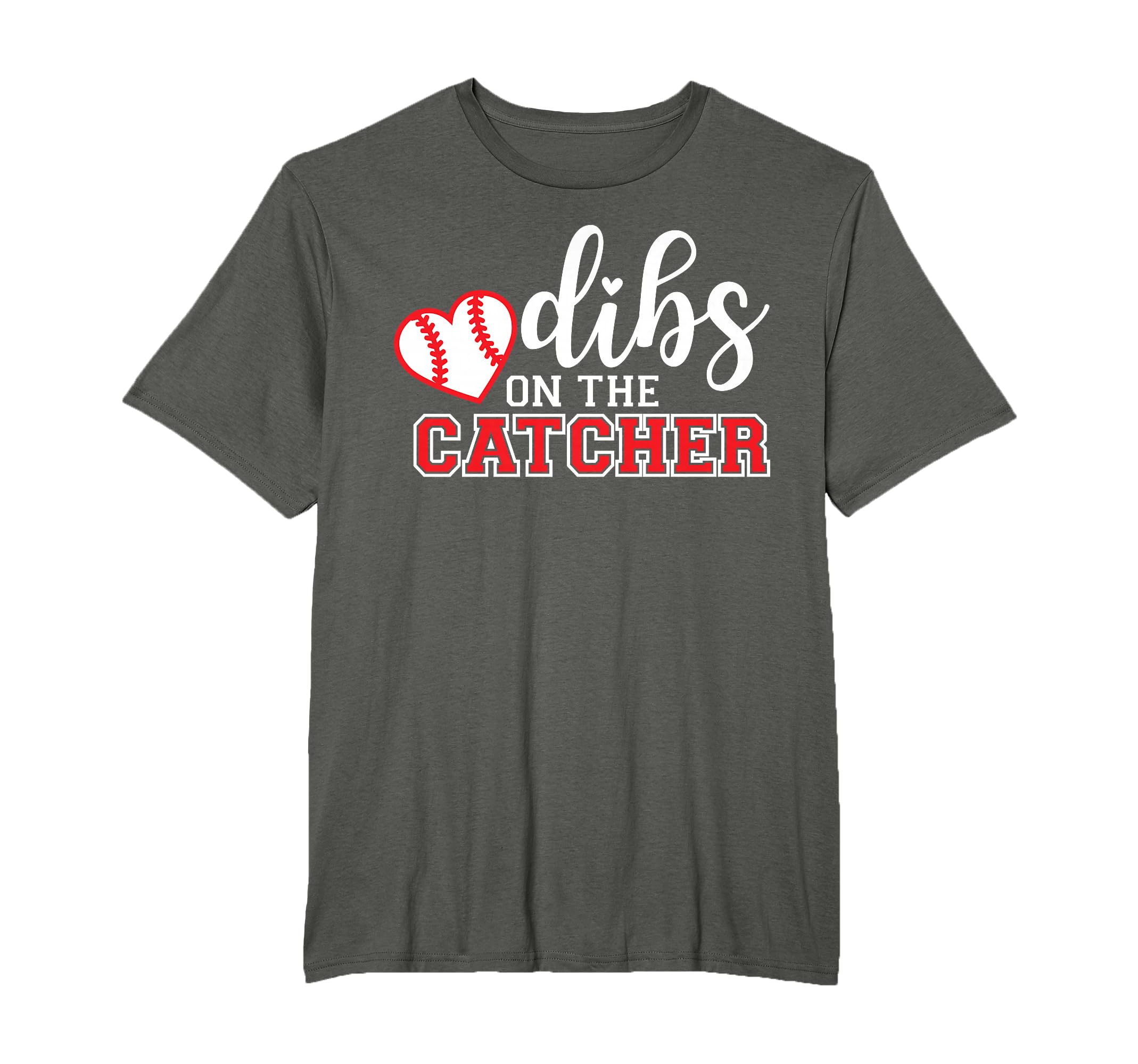 Baseball Catcher Girlfriend Dibs T-Shirt - Casual Everyday Wear for Adults - T-Shirt, Sweatshirt, Hoodie