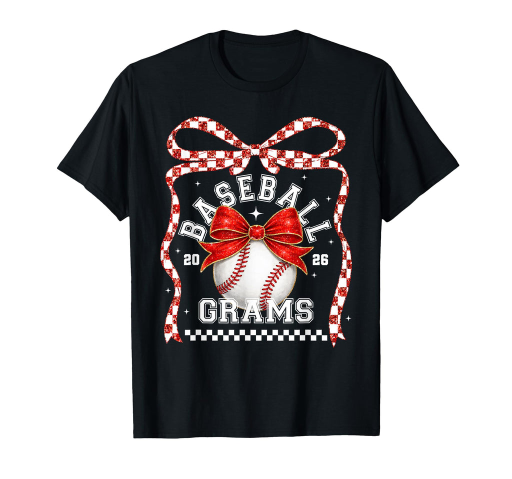 Baseball Grams Coquette Bow Game T-Shirt - Casual Everyday Wear Men Women - T-Shirt, Sweatshirt, Hoodie