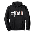 Number One 1 Baseball Dad Fathers Day Hoodie - Custom Art Print for Adults - T-Shirt, Sweatshirt, Hoodie