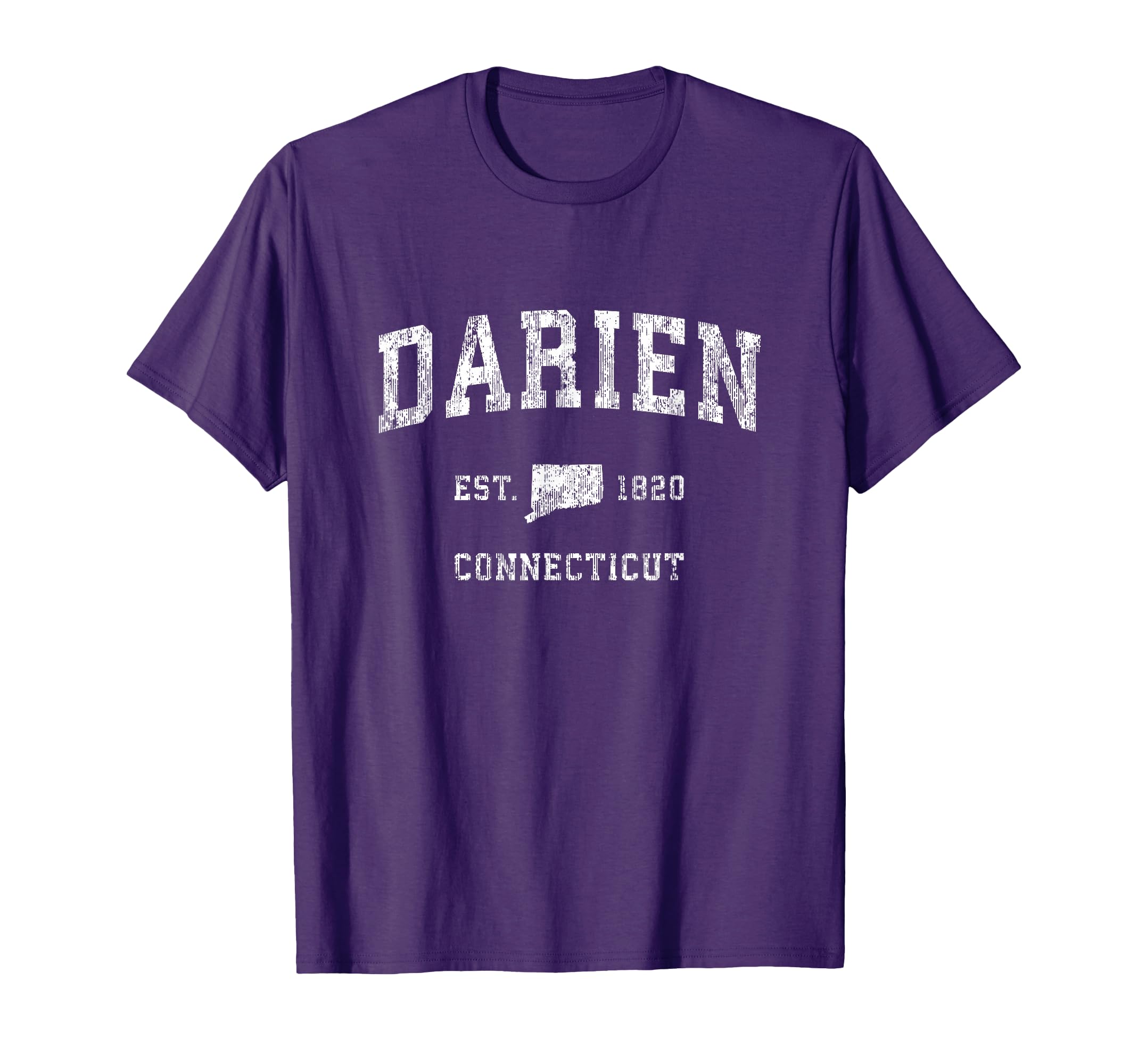 Darien Connecticut Ct Athletic Sports T-Shirt - Graphic Print for Adults - T-Shirt, Sweatshirt, Hoodie