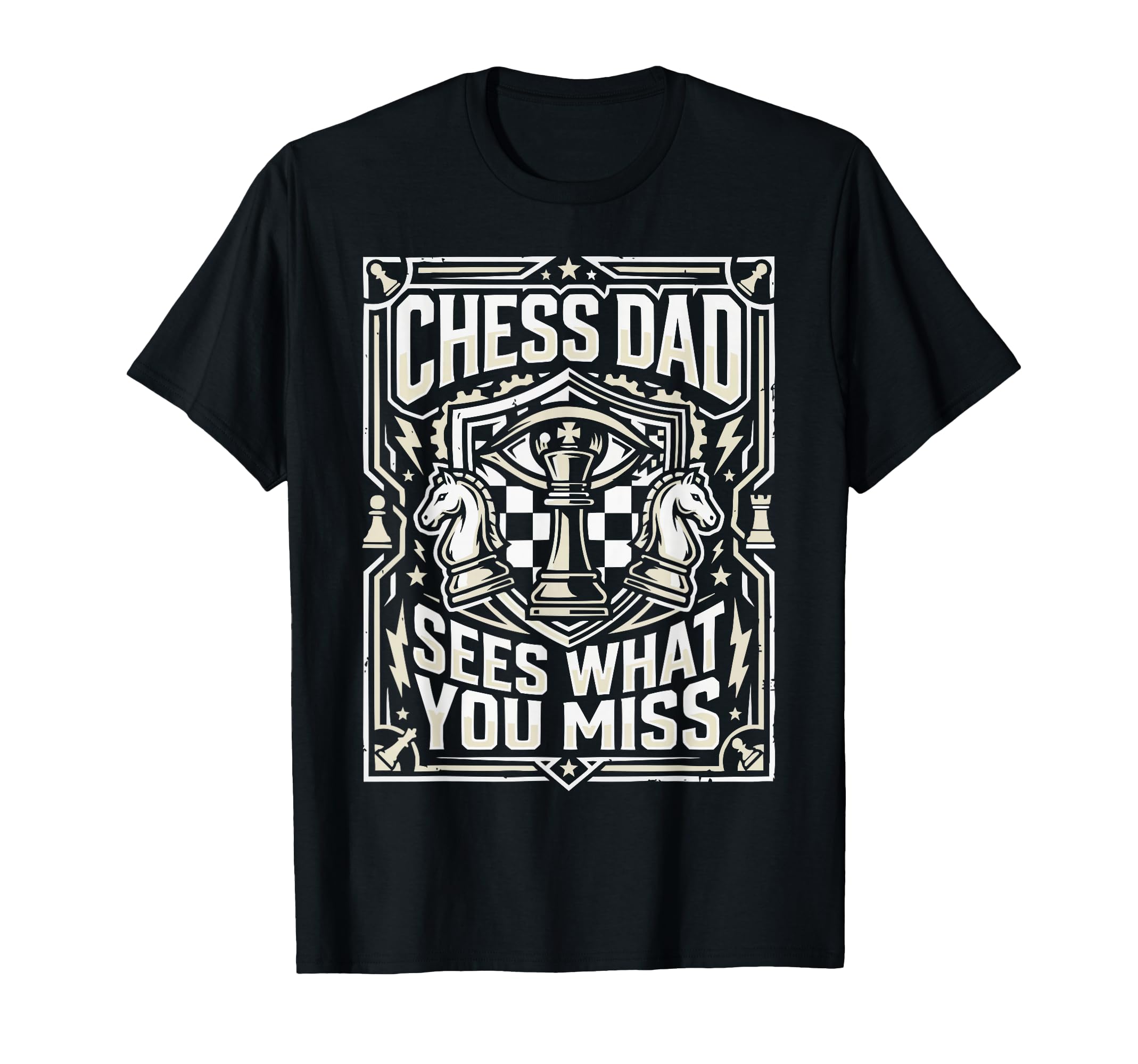 Chess Dad Board Game Daddy Checkmate T-Shirt - Graphic Print for Adults - T-Shirt, Sweatshirt, Hoodie