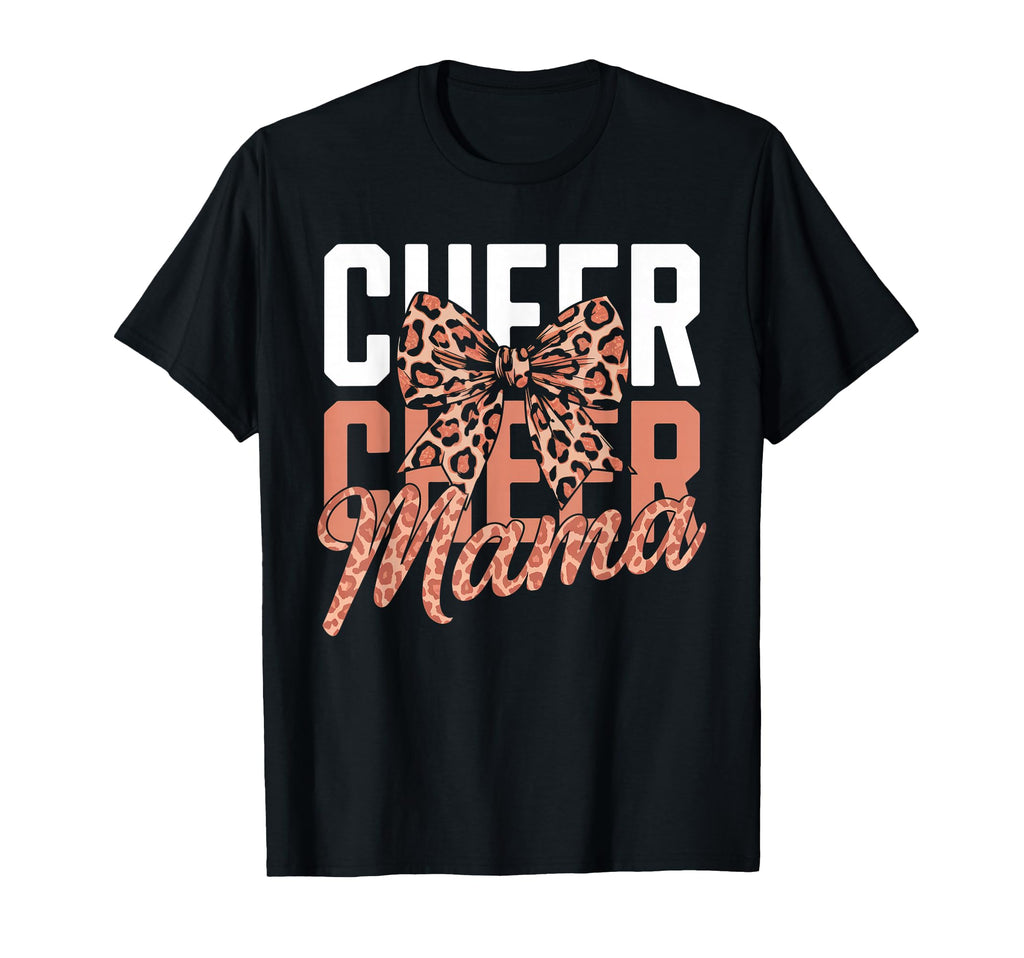 Cheer Mom Mother Bow Cheerleader Game Day T-Shirt - Trendy Graphic Unisex - T-Shirt, Sweatshirt, Hoodie