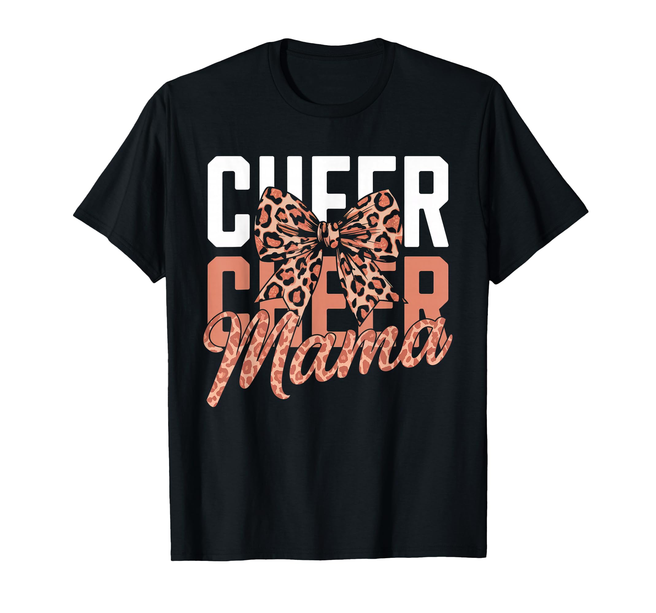 Cheer Mom Mother Bow Cheerleader Game Day T-Shirt - Trendy Graphic Unisex - T-Shirt, Sweatshirt, Hoodie
