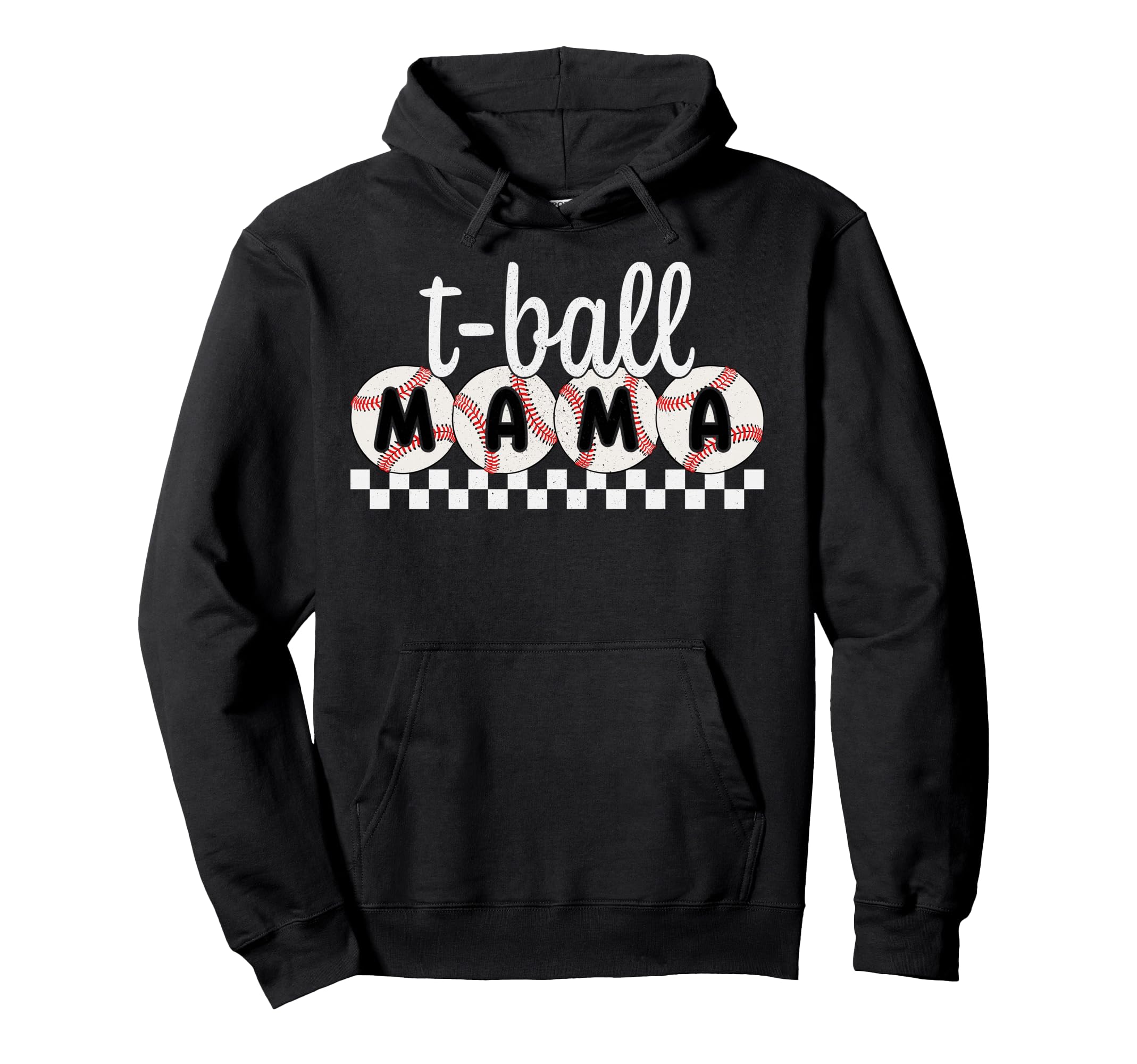 T Ball Mama Ball Baseball Softball Mom Hoodie - Custom Art Print Unisex - T-Shirt, Sweatshirt, Hoodie