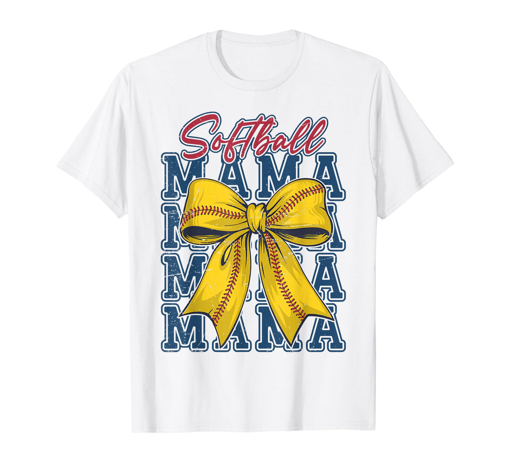 Softball Coquette Bow Softball Mom Game T-Shirt - Aesthetic Graphic Unisex - T-Shirt, Sweatshirt, Hoodie