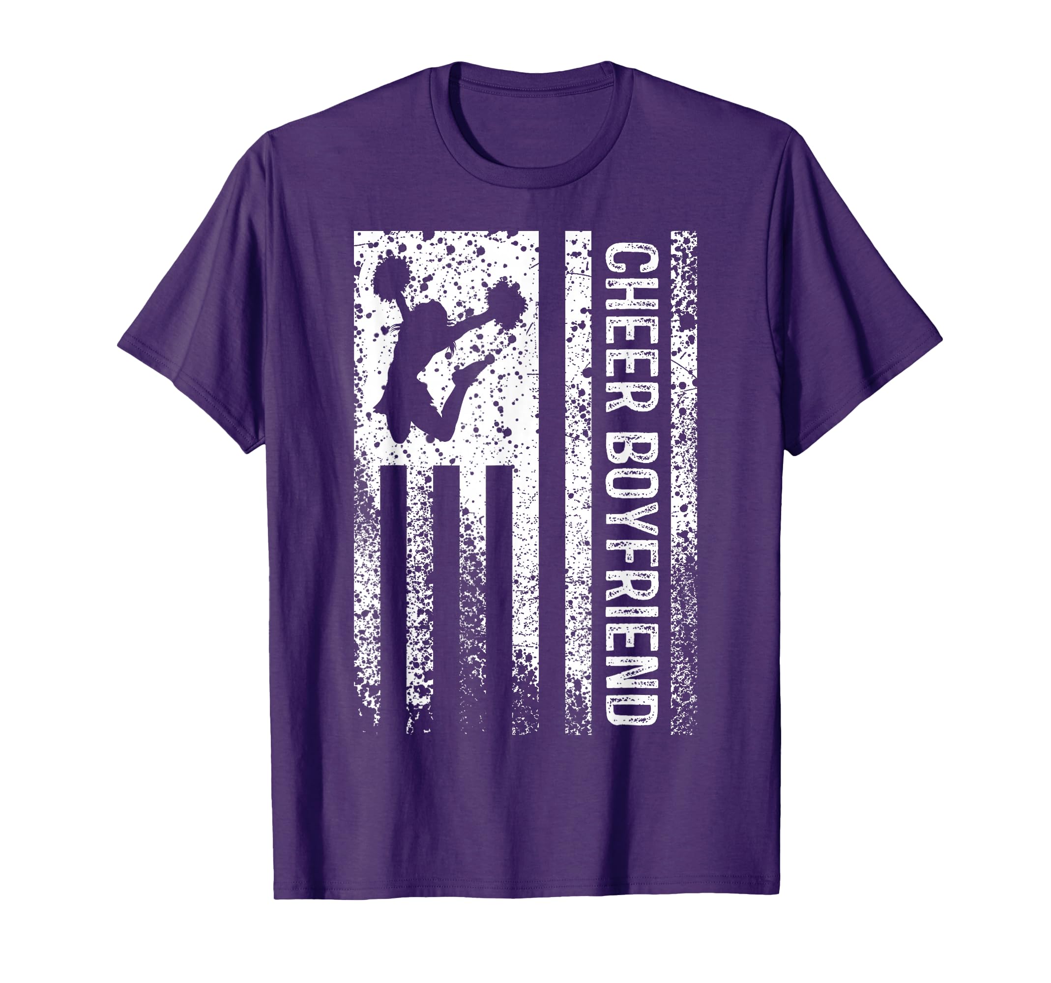 Cheer Boyfriend American Flag Bf T-Shirt - Custom Art Print Men Women - T-Shirt, Sweatshirt, Hoodie