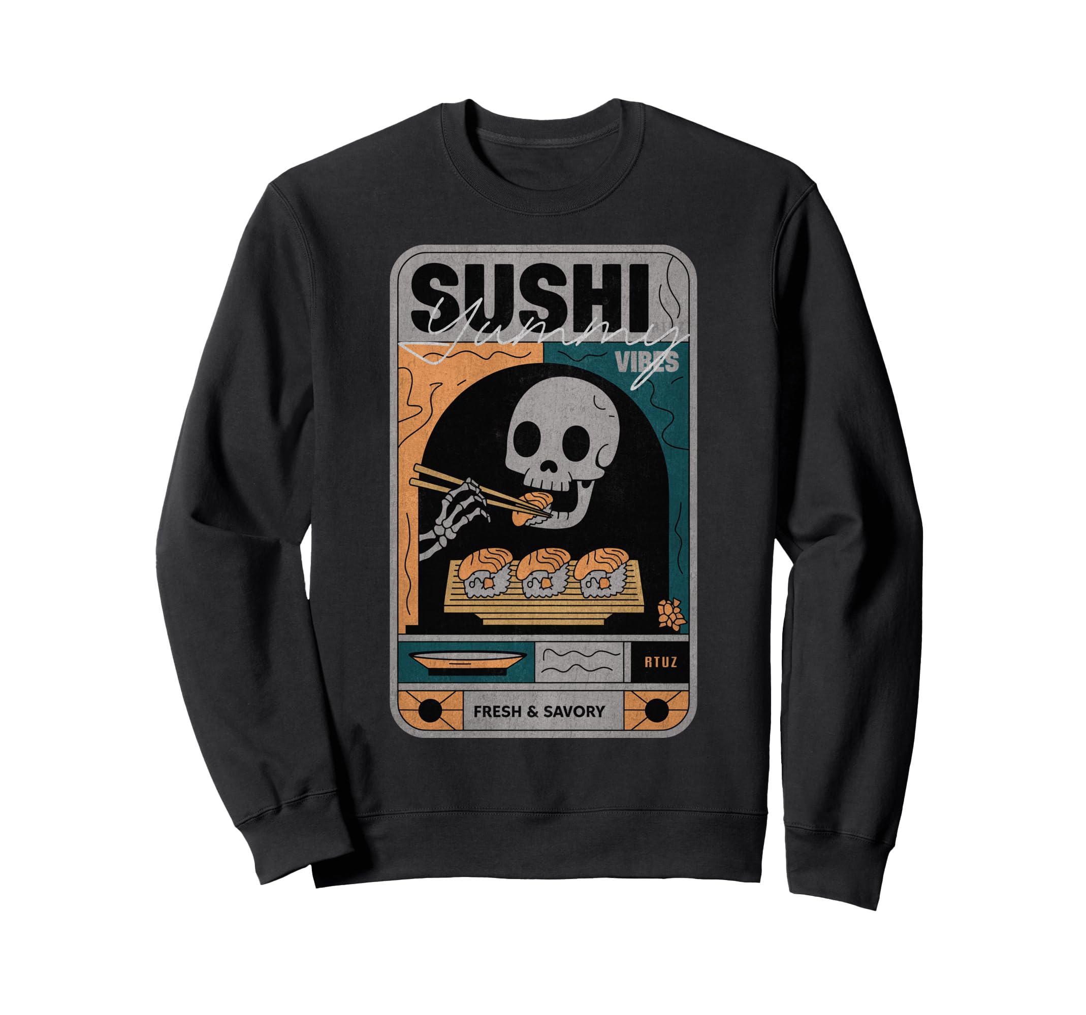 Aesthetic Streetwear Skull Sweatshirt - Trendy Graphic for Adults - T-Shirt, Sweatshirt, Hoodie