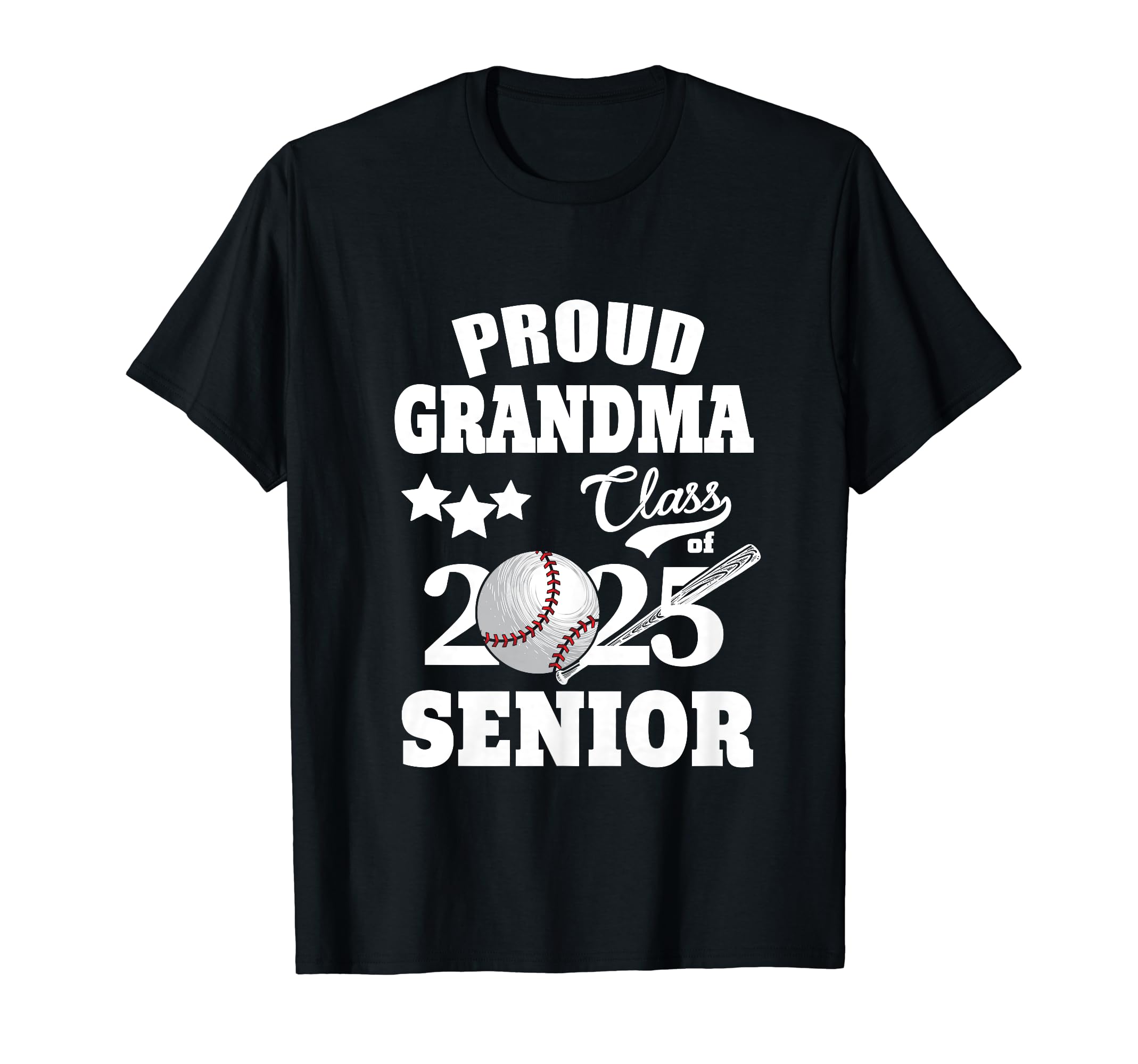 Proud Grandma Class 2025 Graduation T-Shirt - Aesthetic Graphic for Adults - T-Shirt, Sweatshirt, Hoodie