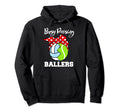 Busy Raising Ballers Funny Volleyball Hoodie - Streetwear Style for Adults - T-Shirt, Sweatshirt, Hoodie