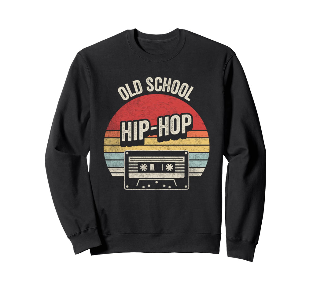 Old School Hip Hop Cassette Vibes Sweatshirt - Custom Art Print Men Women - T-Shirt, Sweatshirt, Hoodie